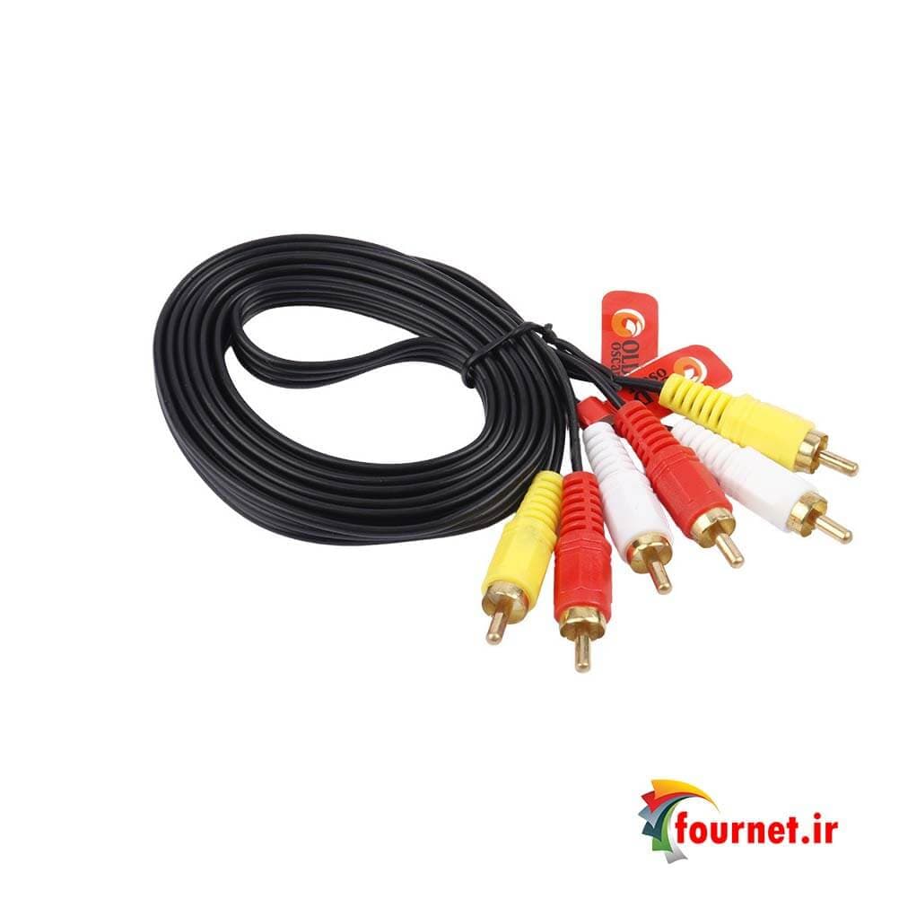 کابل ۳ به ۳ Gold Oscar AV RCA 1.5m — تصویر ۶