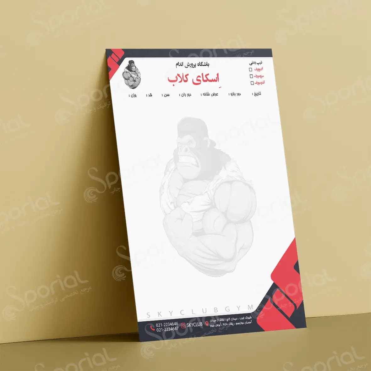 دانلود سربرگ باشگاه بدنسازی کد 10 — تصویر ۲