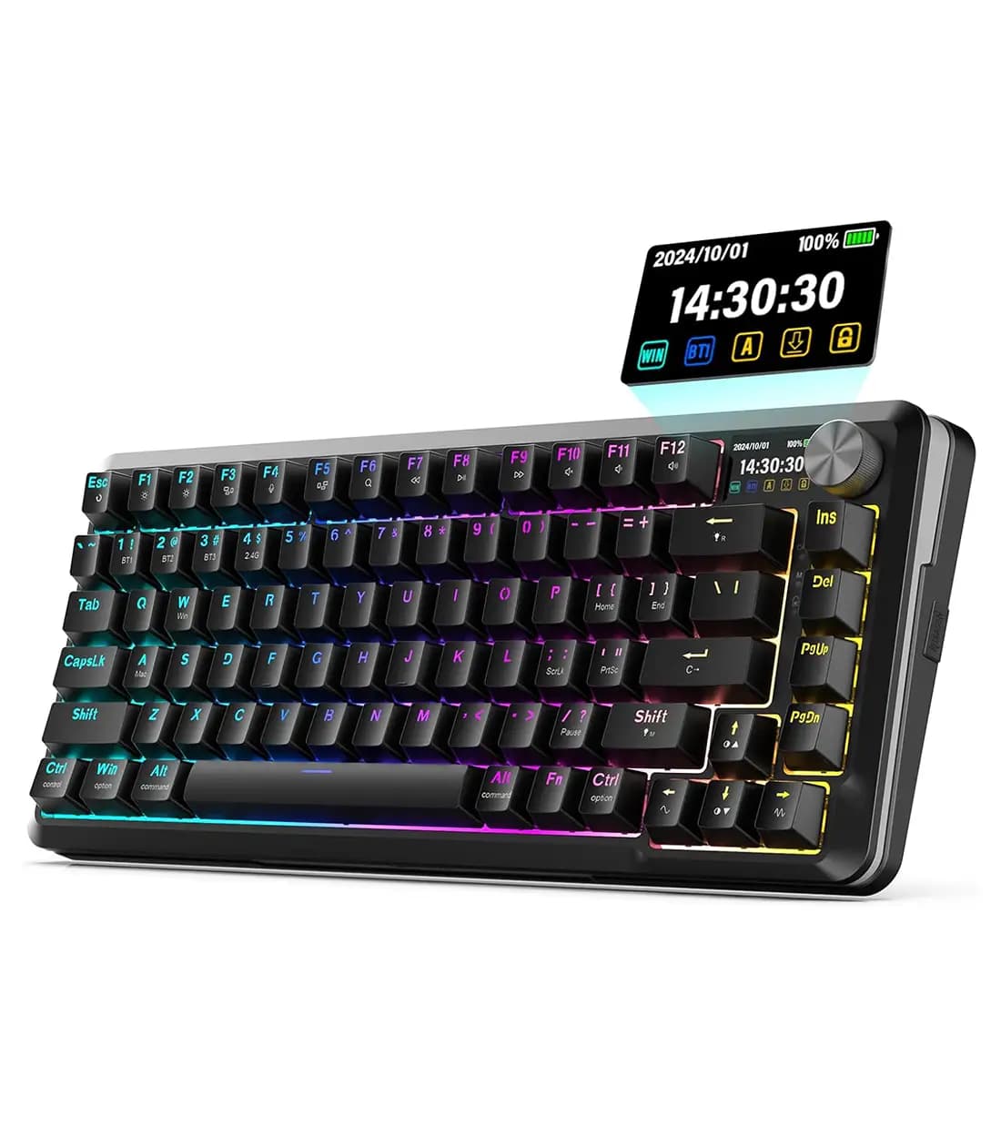 کیبورد بی سیم/باسیم گیمینگ ردراگون K708 PRO Black RGB — تصویر ۳