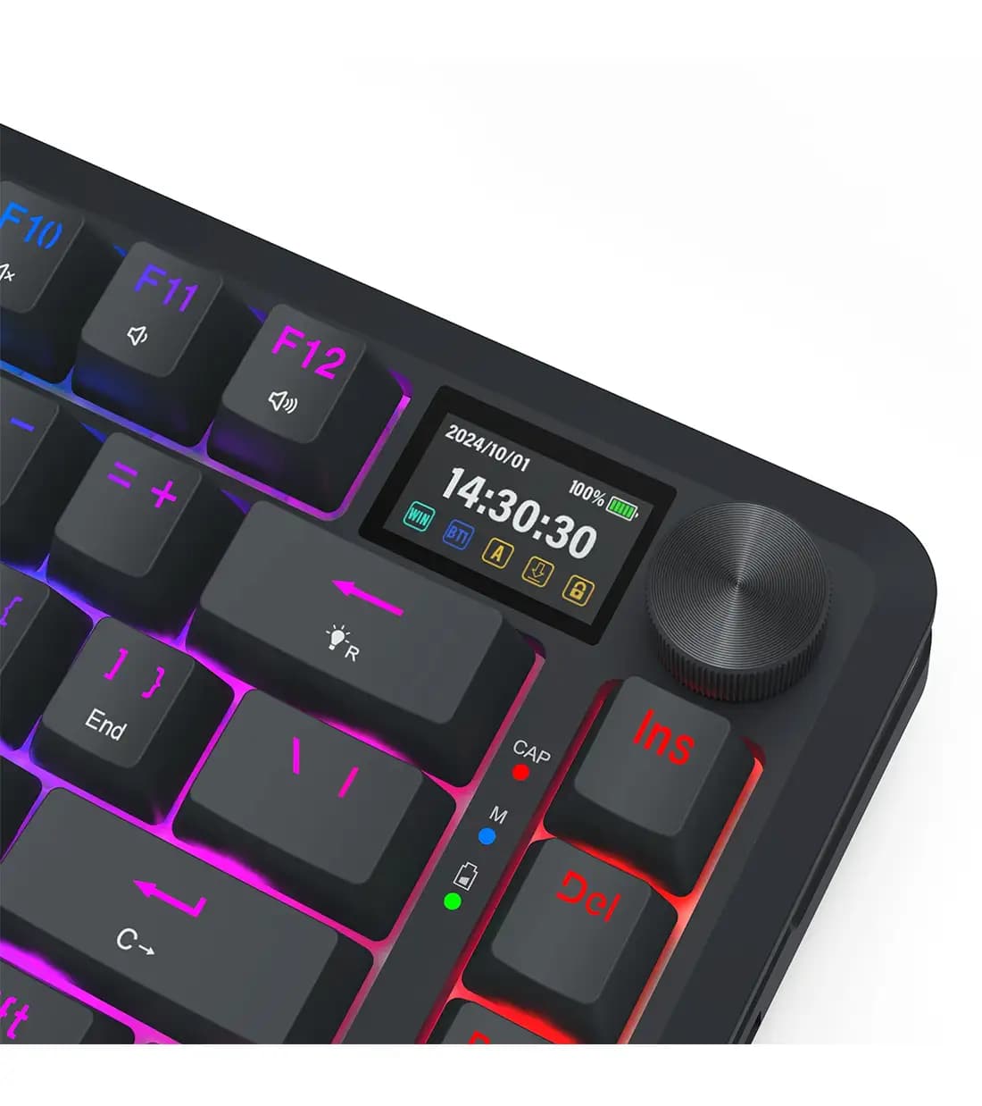 کیبورد بی سیم/باسیم گیمینگ ردراگون K708 PRO Black RGB — تصویر ۵
