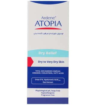 لوسیون شوینده بدن اوره 5% مدل Dry Relief اتوپیا آردن — تصویر ۴