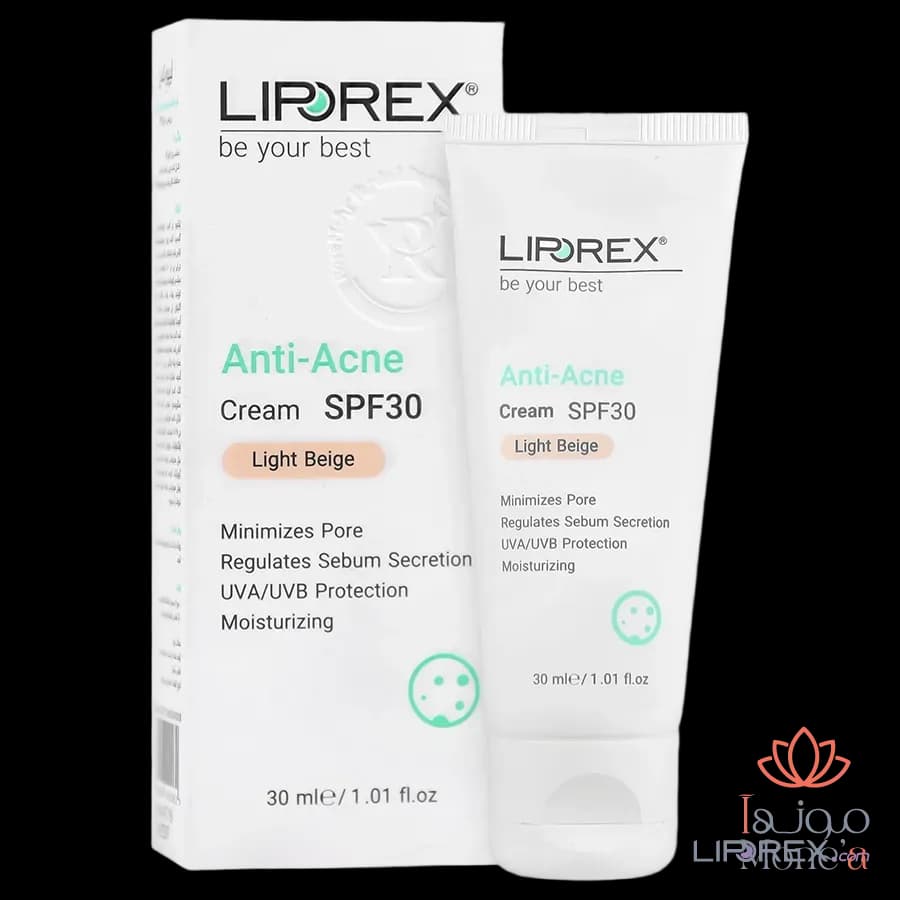 کرم ضدجوش SPF30 پوست نرمال و چرب 30 میلی‌لیتر لیپورکس