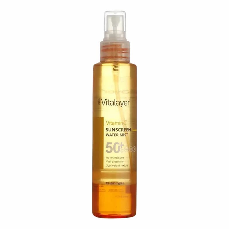 اسپری ضد آفتاب دو فاز ویتالیر با SPF50 دارای ویتامین سی حجم 150 میلی لیتر — تصویر ۴