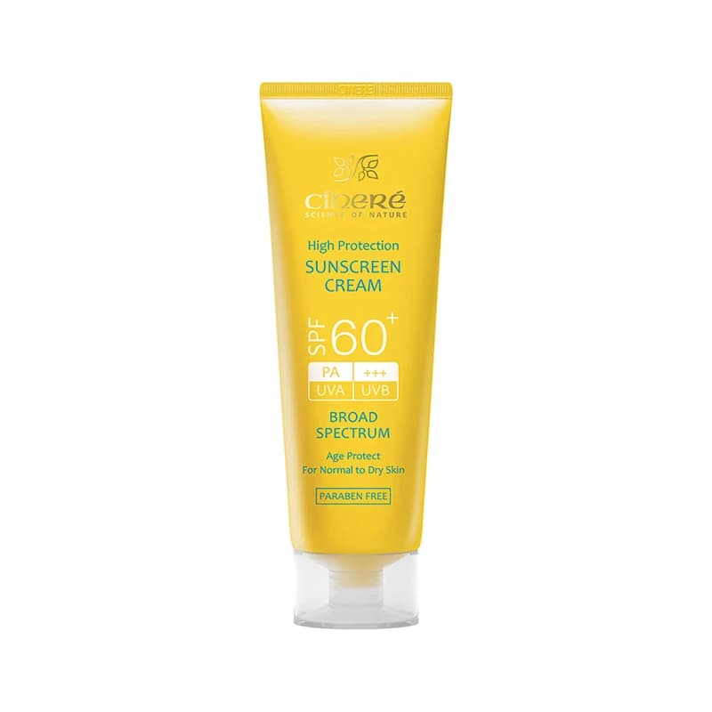 کرم ضد آفتاب بی رنگ سینره با SPF60 مناسب پوست نرمال تا خشک حجم 50 میلی لیتر — تصویر ۱۱