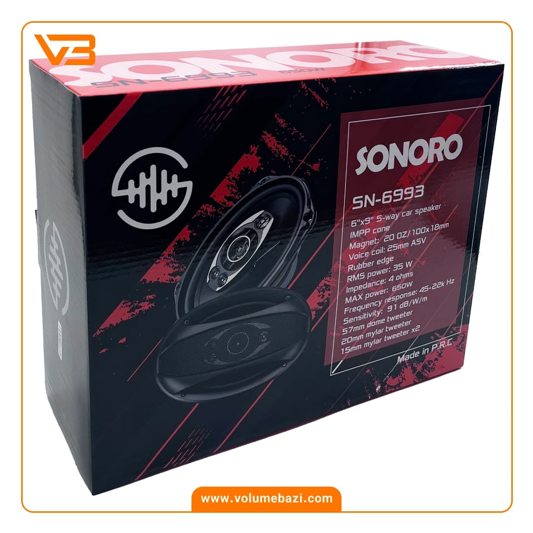 اسپیکر خودرو SONORO مدل SN-6993 – دو عددی — تصویر ۶