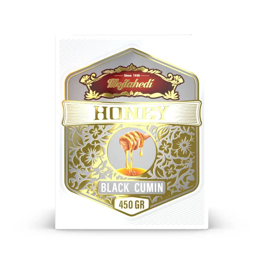 عسل سیاه دانه 450 گرمی مجتهدی — تصویر ۴
