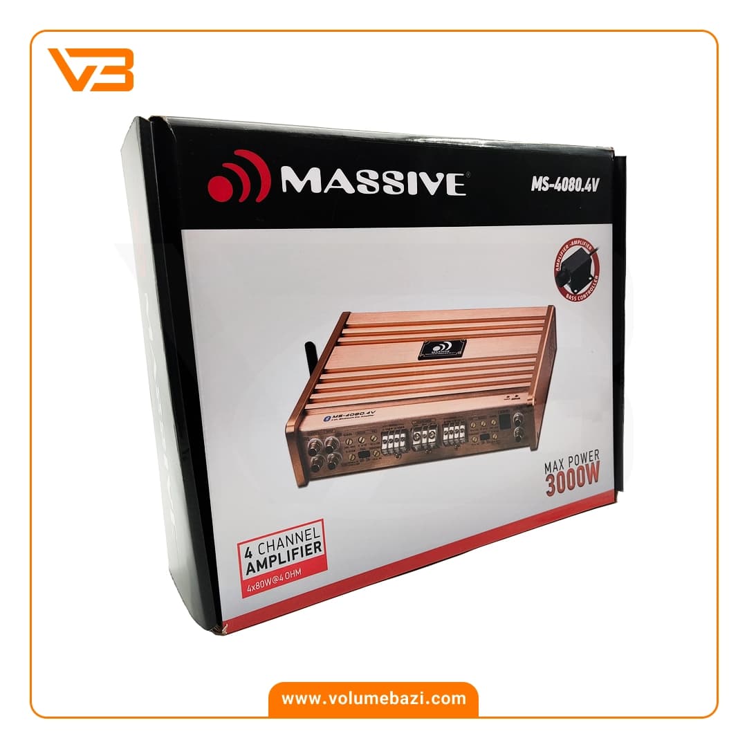 آمپلی فایر 4 کانال مسیو مدل MS-4080.4V — تصویر ۵