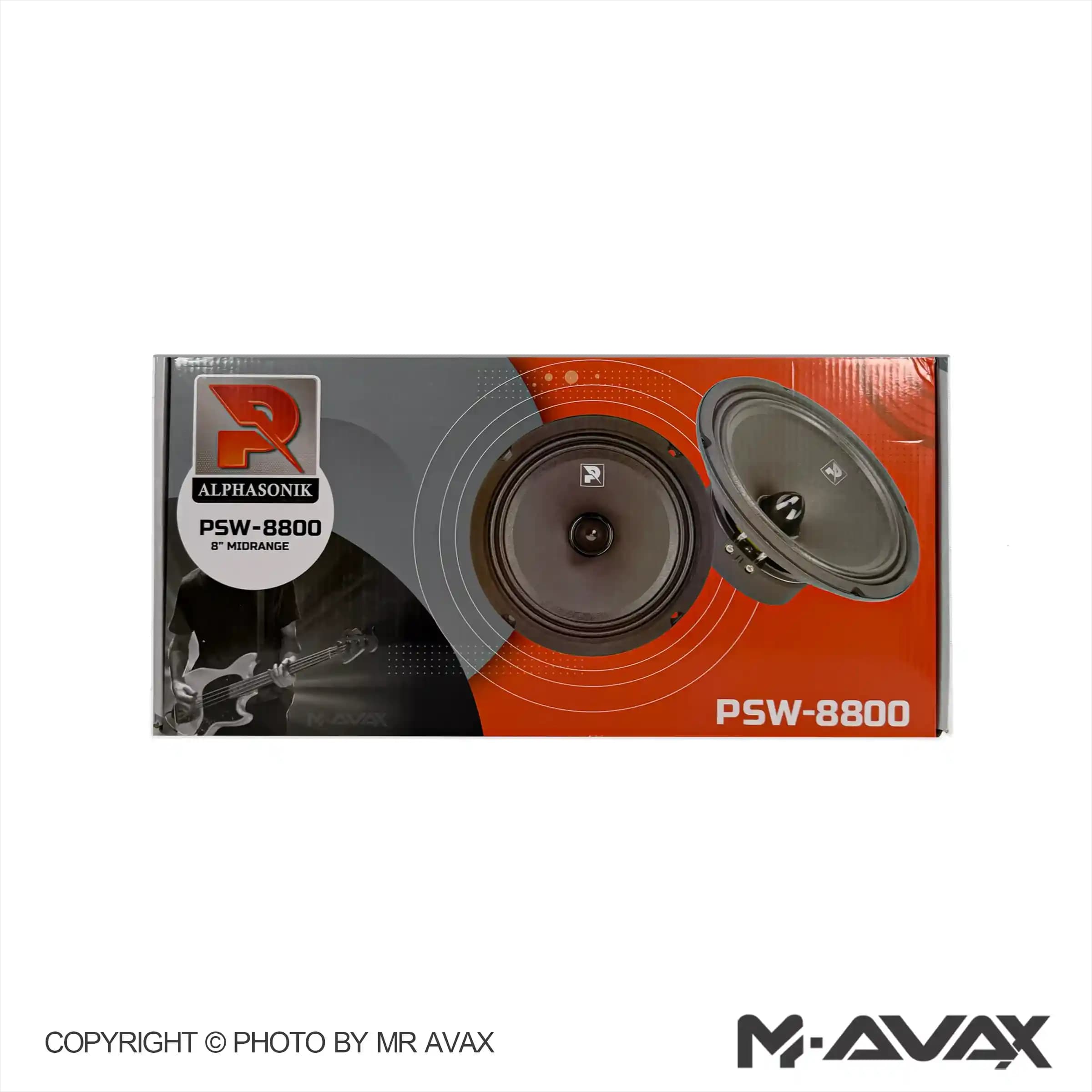 میدرنج 8 اینچ آلفاسونیک مدل PSW-8800 — تصویر ۲