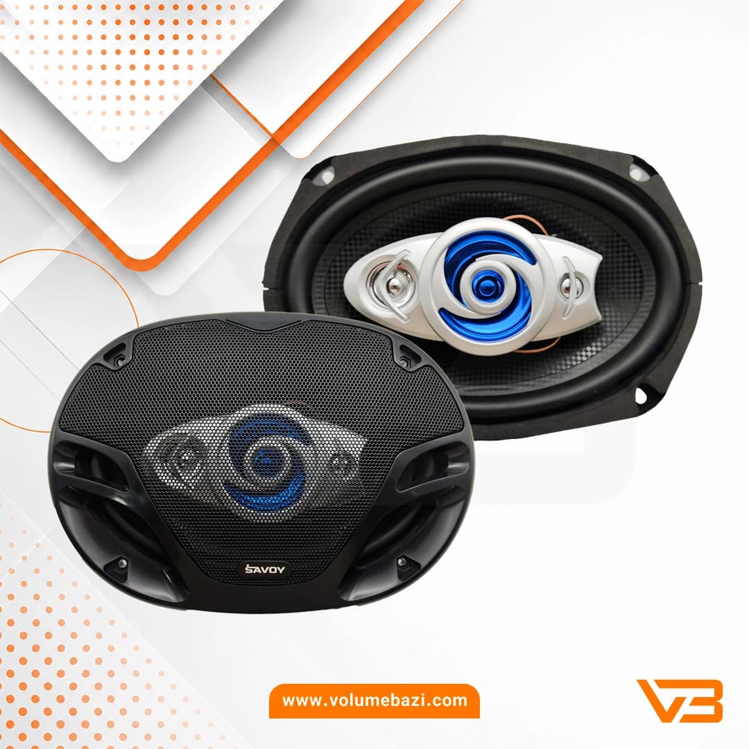 اسپیکر خودرو ساووی مدل SV-6950 سایز 9×6 اینچ – بسته دو عددی — تصویر ۷