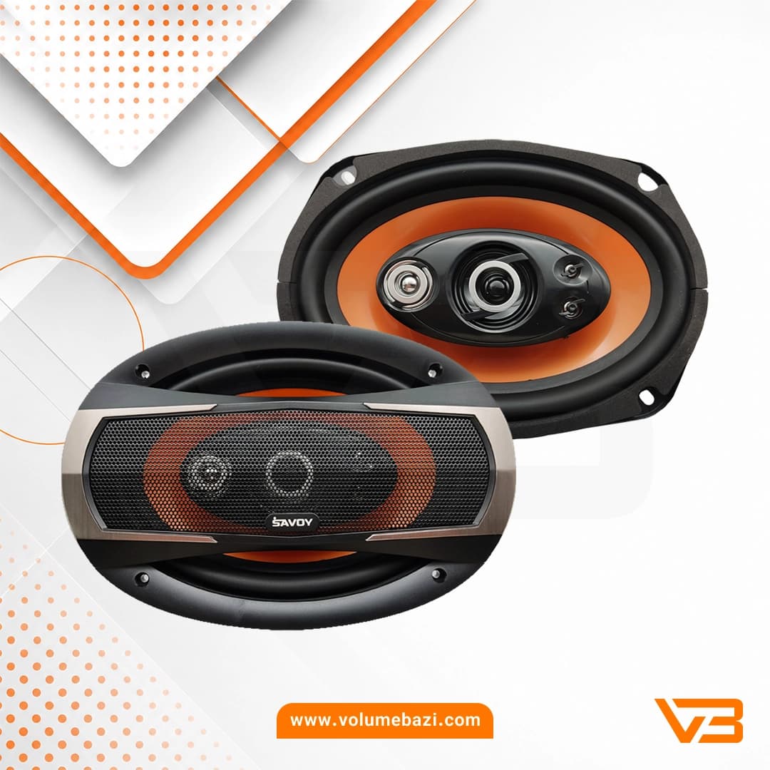 اسپیکر خودرو ساووی مدل SV-6930 سایز 9×6 اینچ – بسته دو عددی — تصویر ۷