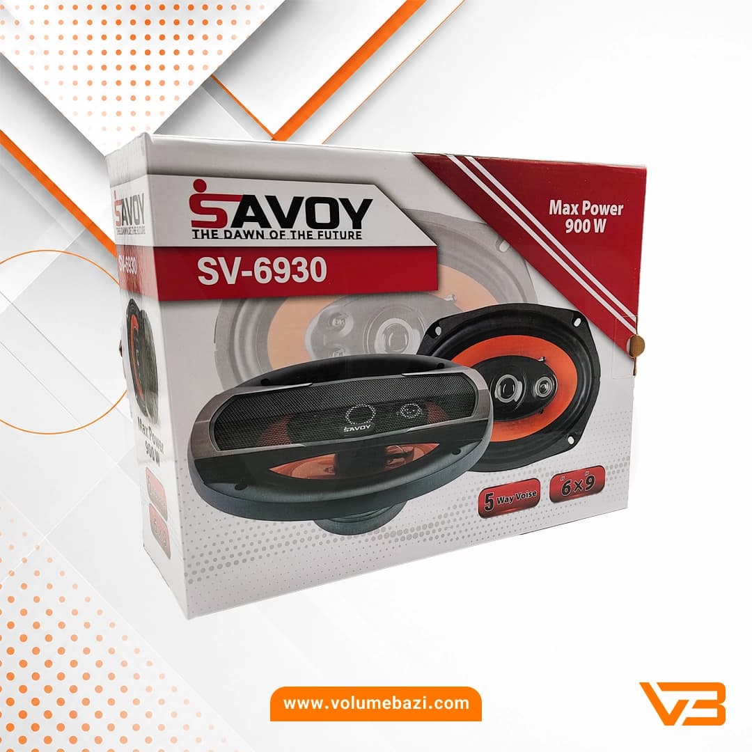 اسپیکر خودرو ساووی مدل SV-6930 سایز 9×6 اینچ – بسته دو عددی — تصویر ۲