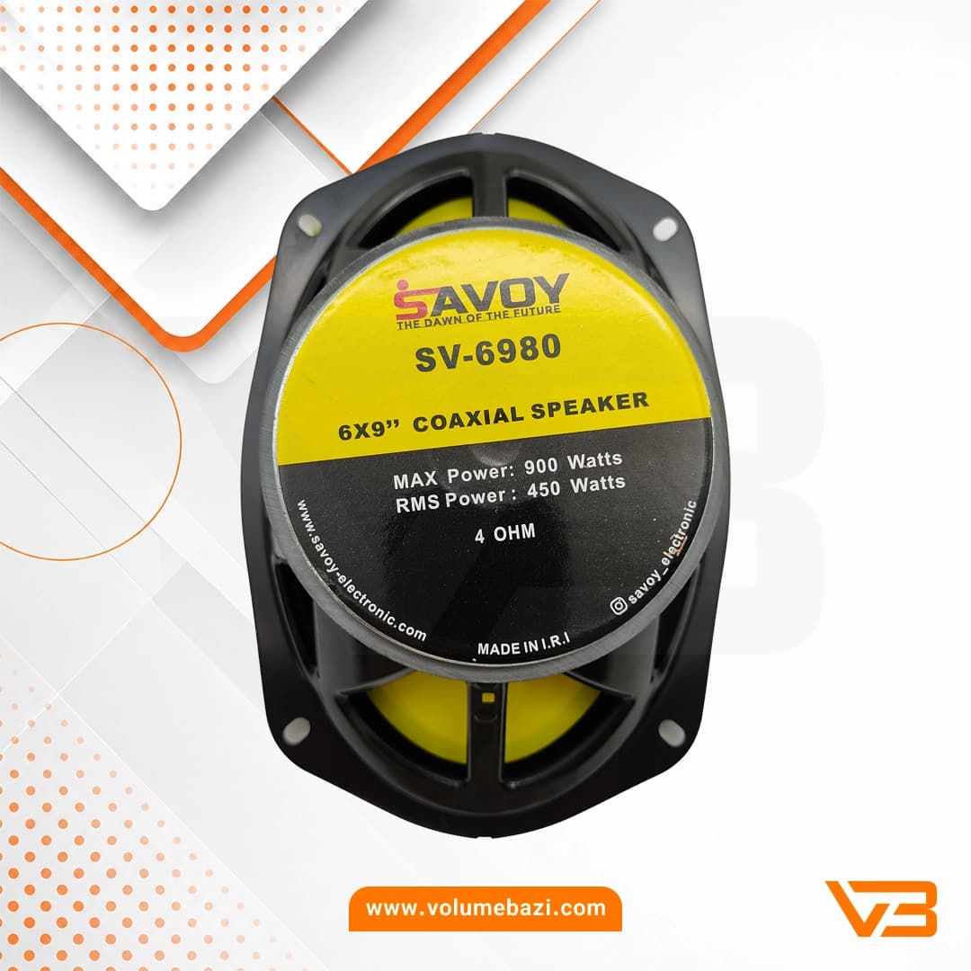 اسپیکر خودرو ساووی مدل SV-6980 سایز 9×6 اینچ – بسته دو عددی — تصویر ۱۰