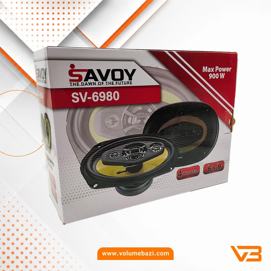 اسپیکر خودرو ساووی مدل SV-6980 سایز 9×6 اینچ – بسته دو عددی — تصویر ۱۲