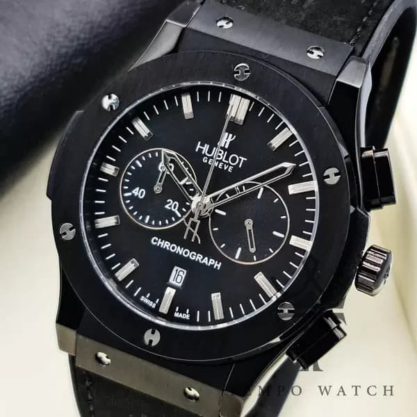 ساعت مچی مردانه هابلوت HUBLOT مشکی — تصویر ۲