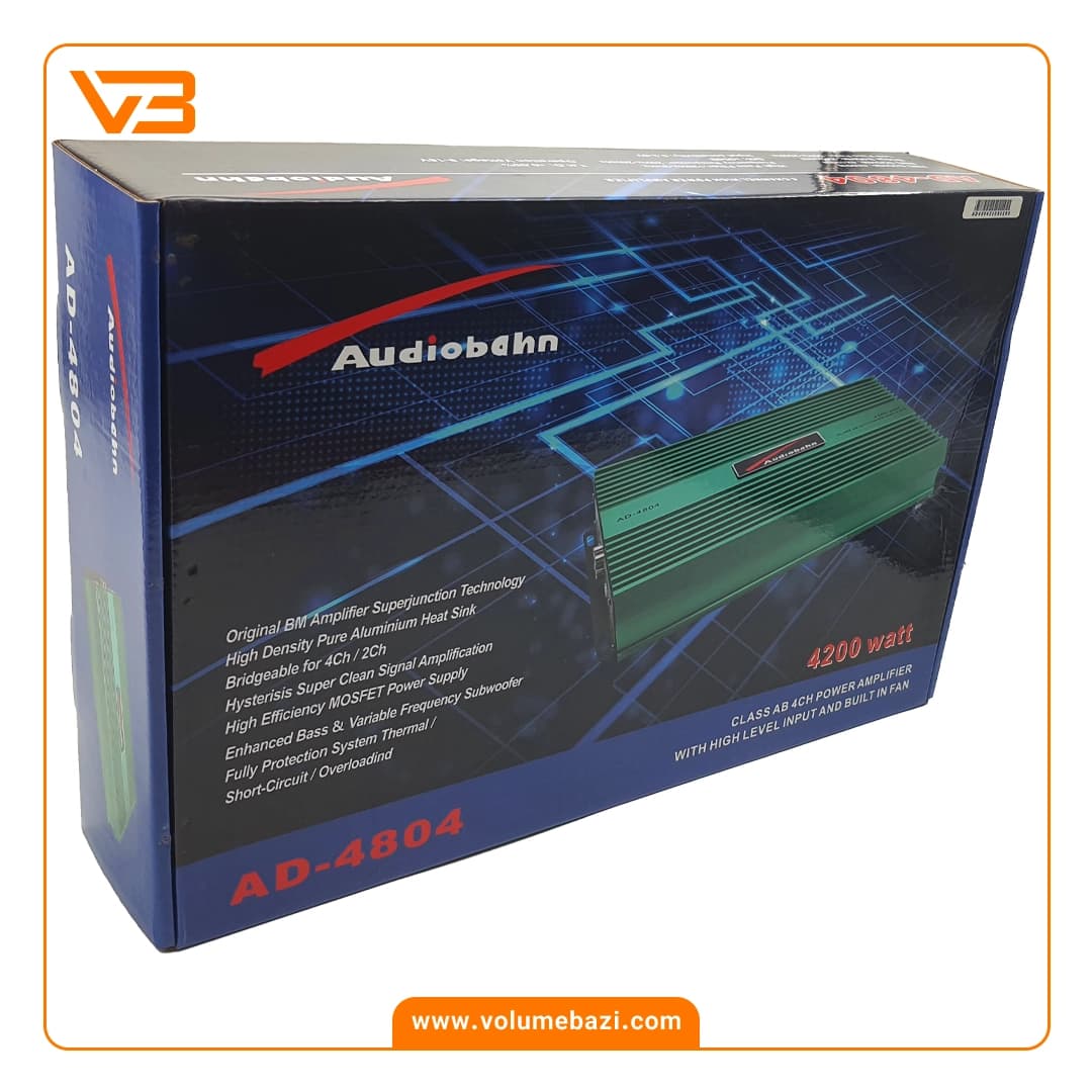 آمپلی فایر 4 کانال آدیو بان مدل AD-4804 — تصویر ۸