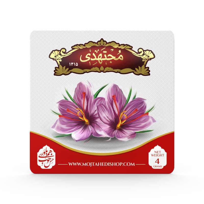 زعفران پاکتی 4 گرمی مجتهدی