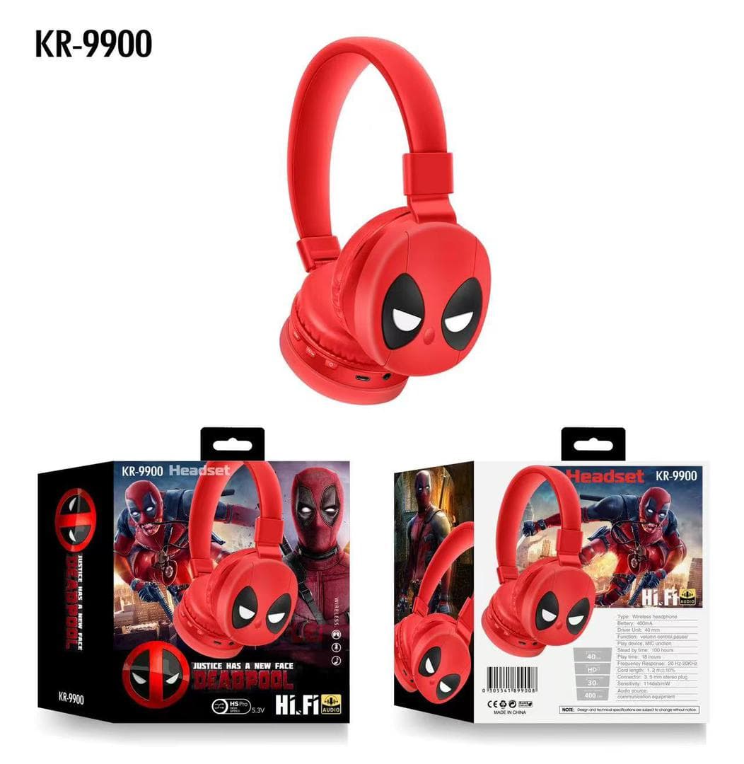 هدست بیسیم فانتزی عروسکی ددپول KR 9900 — تصویر ۲
