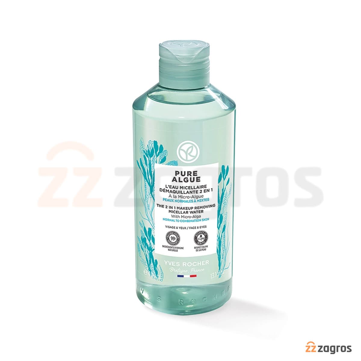 میسلار واتر پاک کننده آرایش 2 در1 ایوروشه مدل Pure Algue حجم 400 میل — تصویر ۵