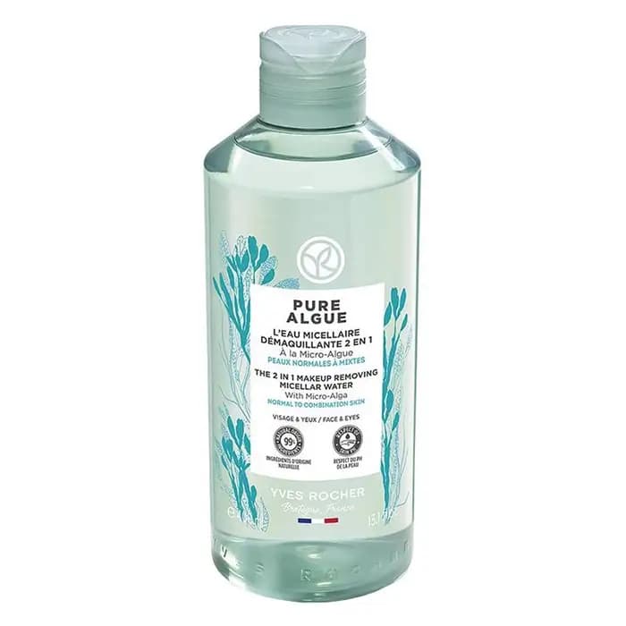 میسلار واتر پاک کننده آرایش 2 در1 ایوروشه مدل Pure Algue حجم 400 میل