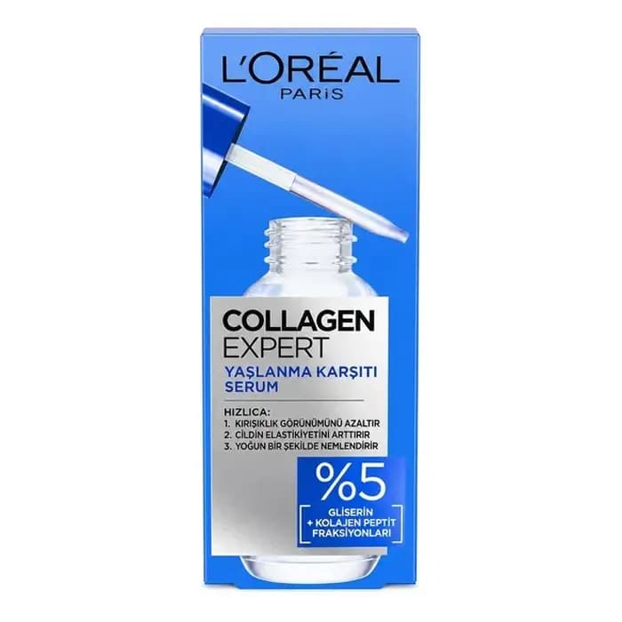 سرم ضد پیری و آبرسان لورآل مدل Collagen Expert حجم 30 میل — تصویر ۴