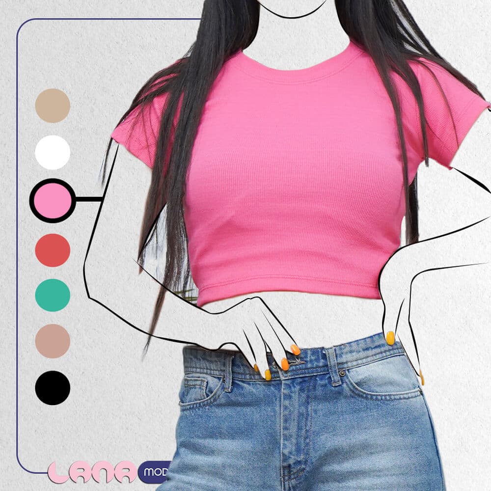 کراپ تاپ تیشرتی کد T2002