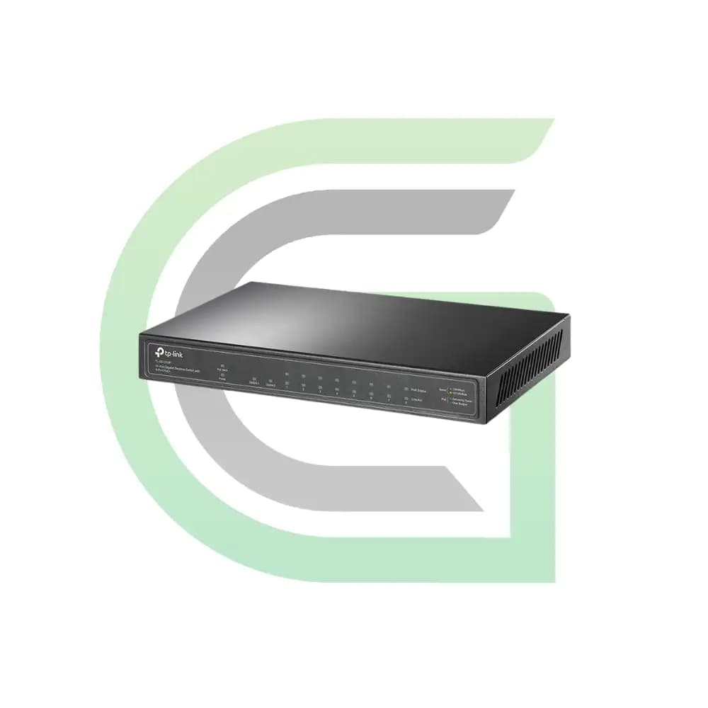 سوئیچ 10 پورت گیگابیت PoE تی پی لینک TL-SG1210P — تصویر ۳