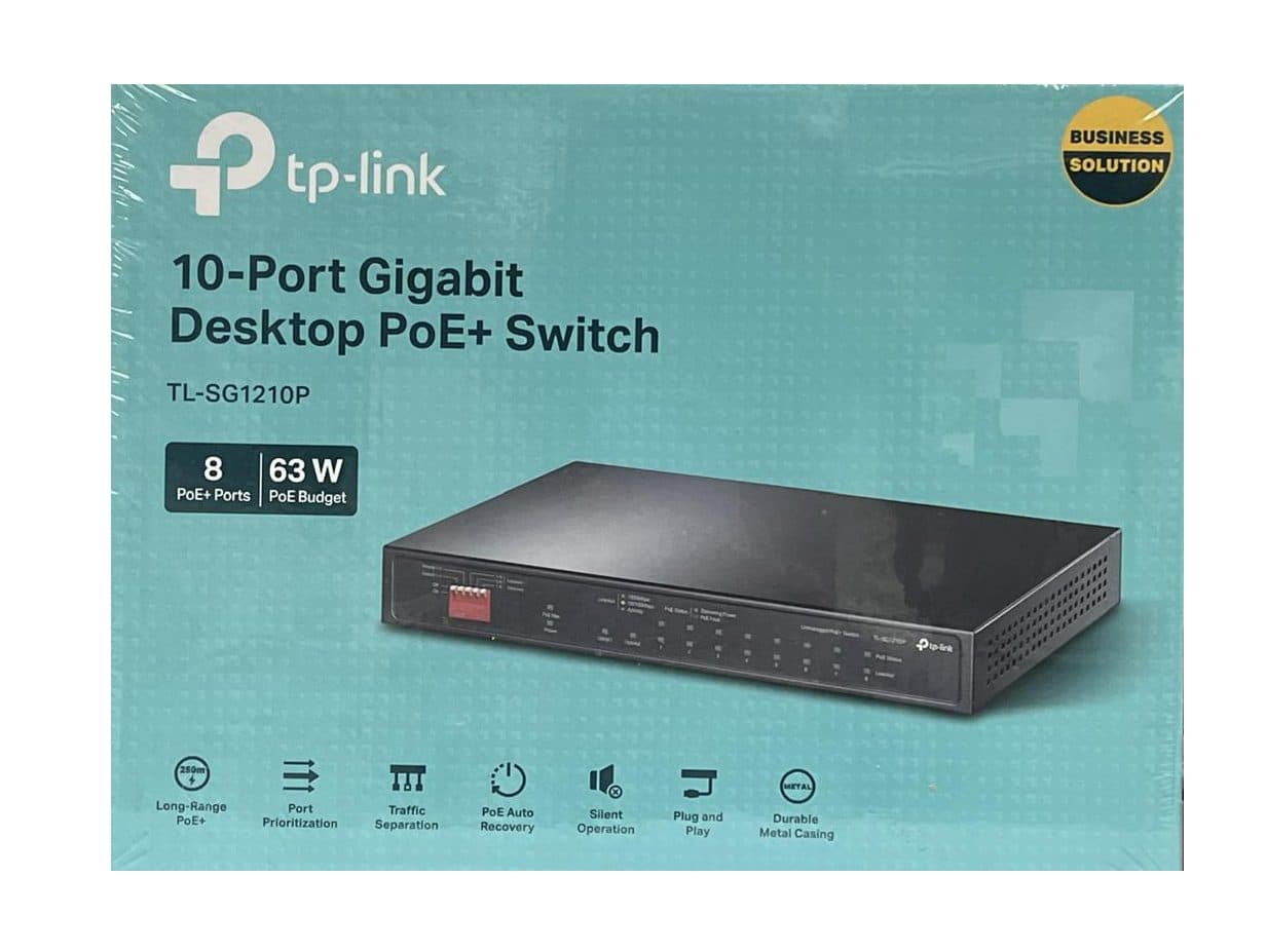 سوئیچ 10 پورت گیگابیت PoE تی پی لینک TL-SG1210P — تصویر ۵