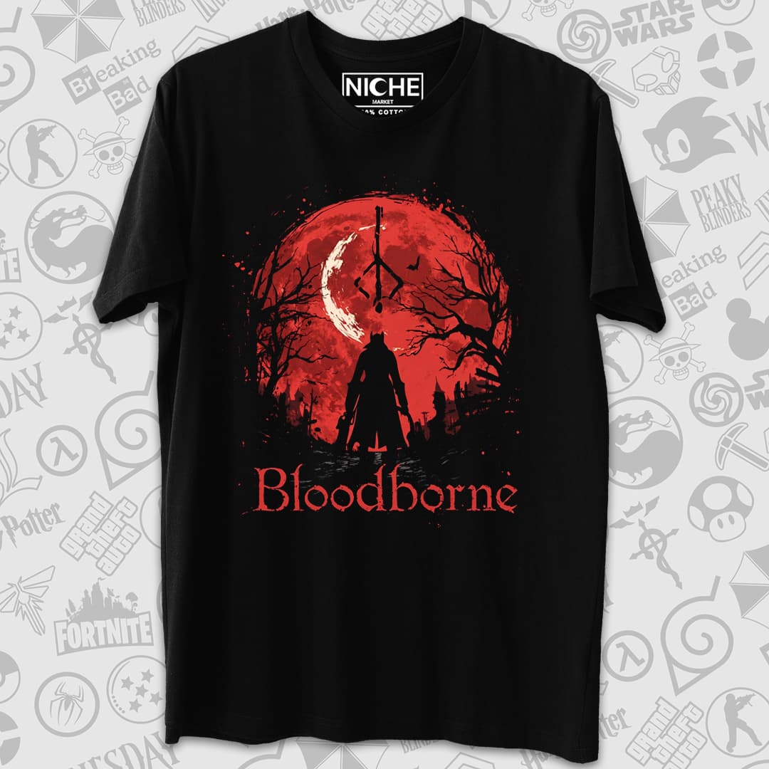 تیشرت Bloodborne طرح Blood Moon — تصویر ۲