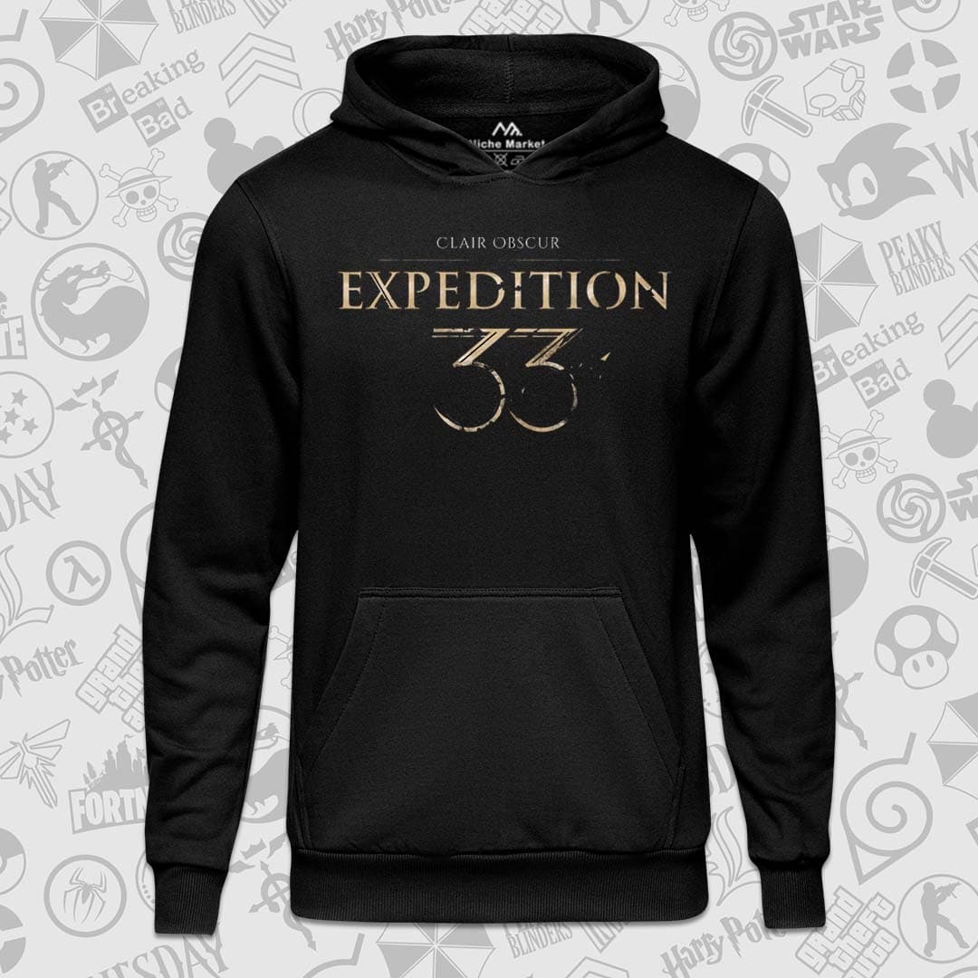هودی مشکی Expedition 33 طرح Logo — تصویر ۲