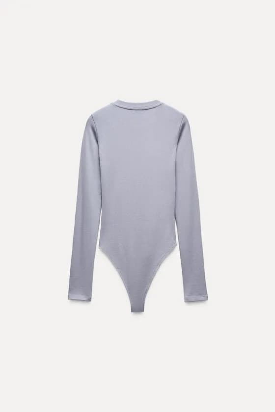 بادی نخی آستین بلند zara240 — تصویر ۸