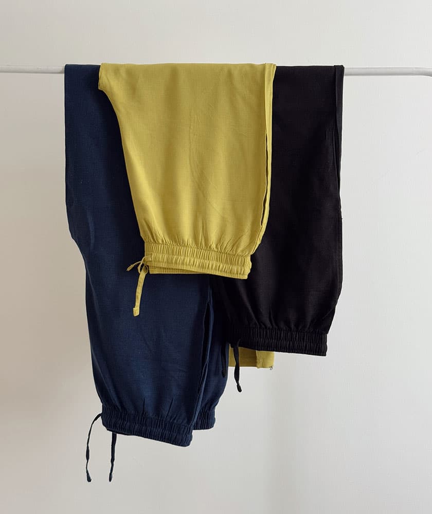 شلوار لینن ساده H&M204 — تصویر ۶