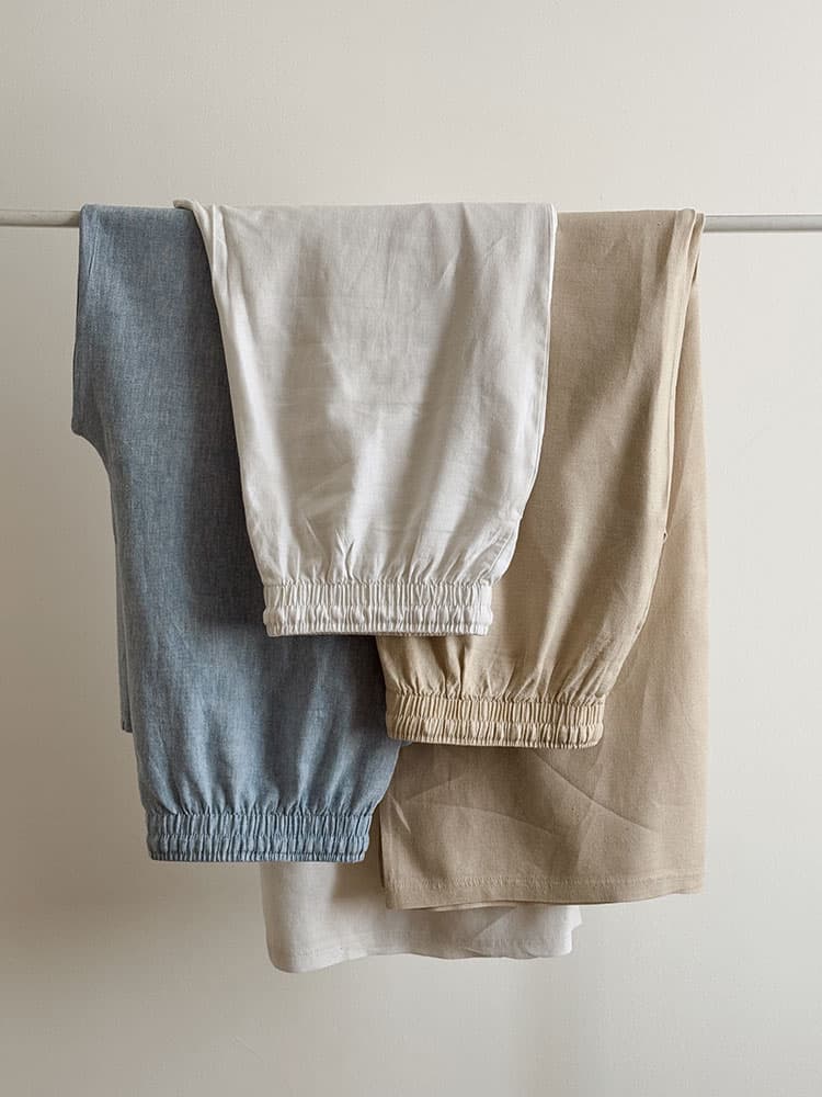 شلوار لینن ساده H&M204 — تصویر ۵