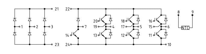 Infineon IGBT FP25R12KT3 — تصویر ۳