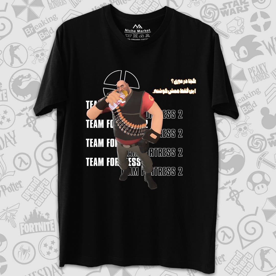 تیشرت Team Fortress طرح Don’t Run It’s just Goosht — تصویر ۲