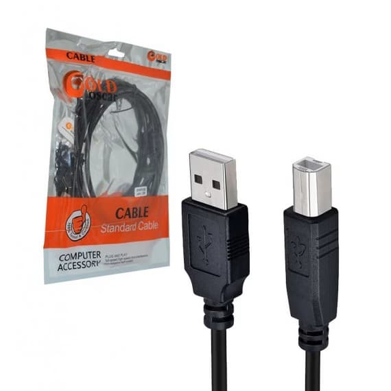 کابل USB پرینتر گلد اسکار طول 1.5 متر — تصویر ۴