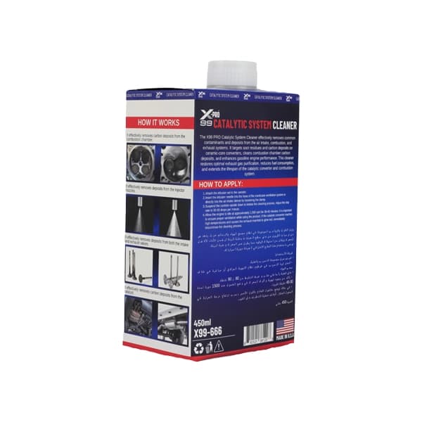 تمیز کننده کاتالیزور خودرو CATALYTIC SYSTEM CLEANER X99-PRO مدل X99-666 — تصویر ۴
