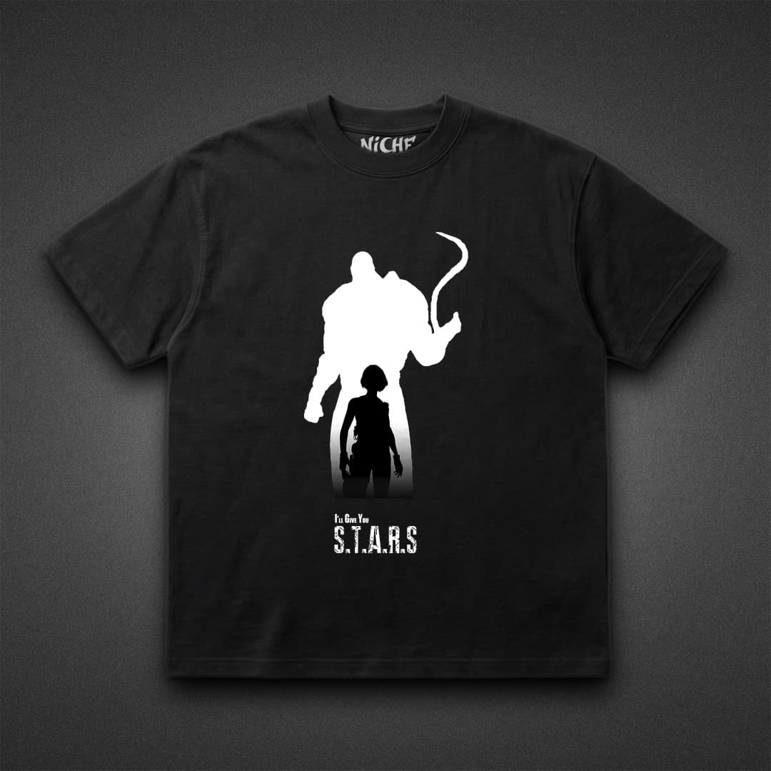 تیشرت Resident Evil طرح Nemesis and Jill Silhouette — تصویر ۳