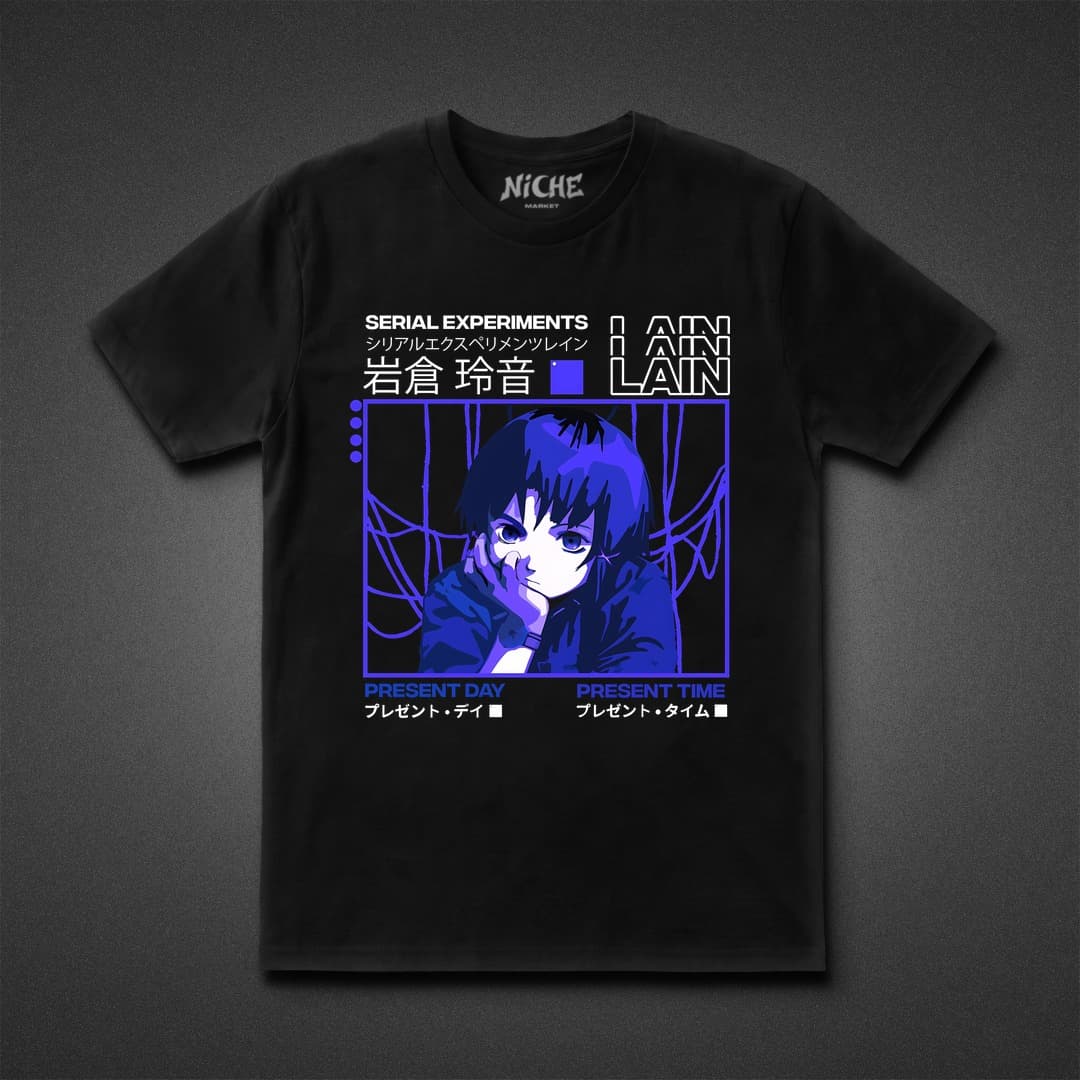 تیشرت Serial Experiments Lain طرح Streetwear Lain Purple — تصویر ۴