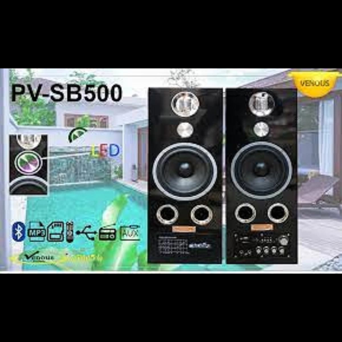 اسپیکر 2 تکه حرفه ای ونوس PV- SB500