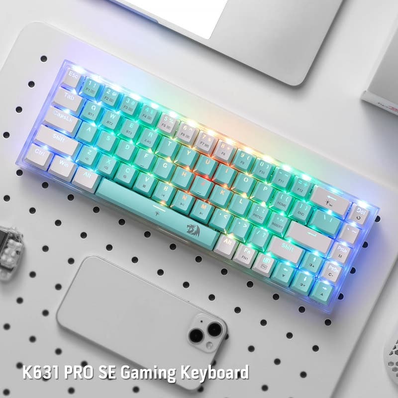 کیبورد ردراگون Castor K631 Pro Mint — تصویر ۴