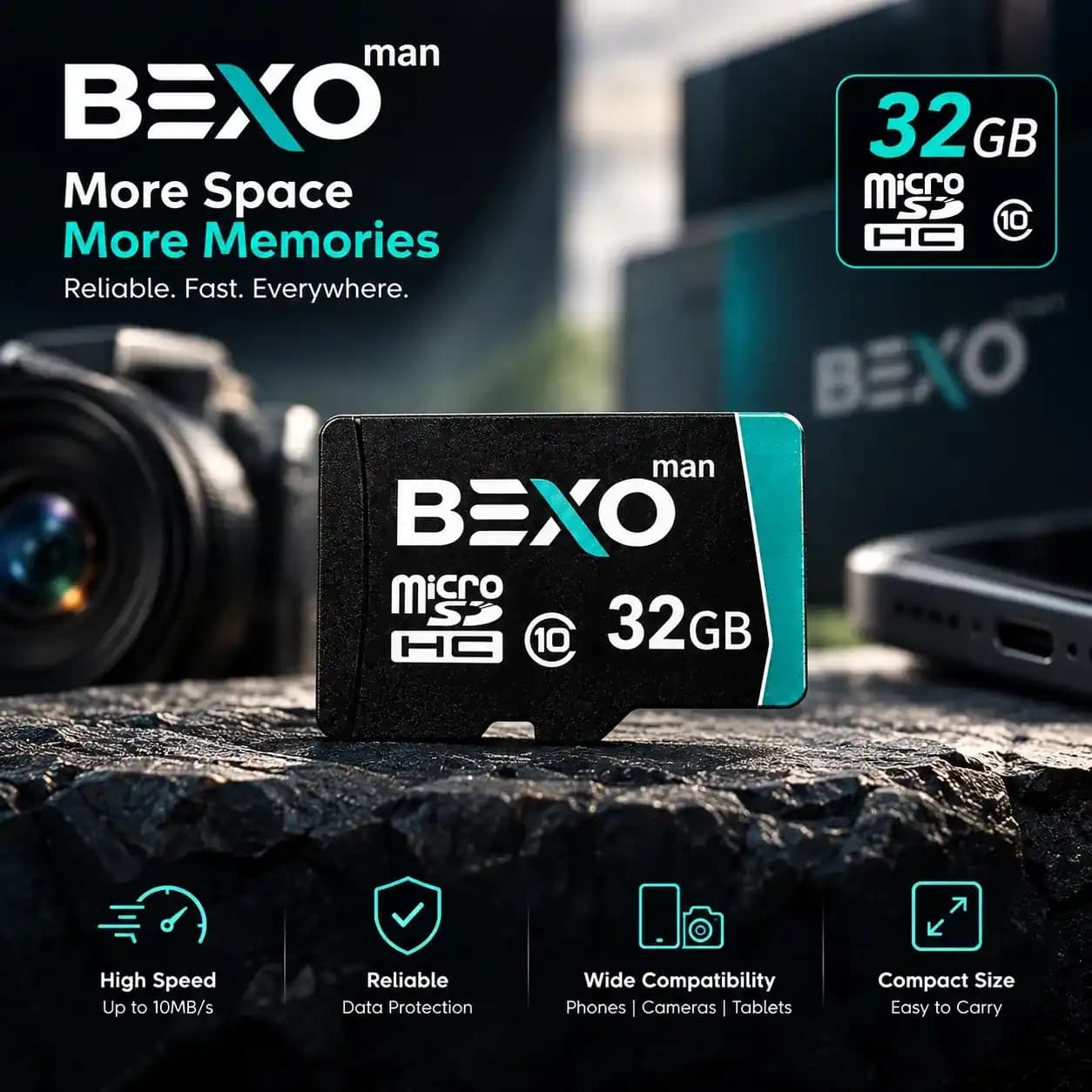 رم میکرو 8 گیگ بکسو مدل BEXO 300X 8 GB — تصویر ۴