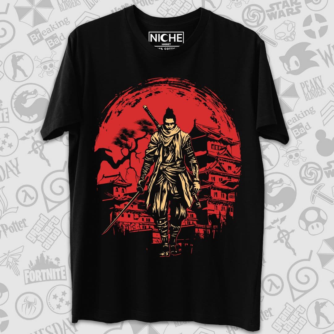 تیشرت Sekiro طرح The Wolf Silhouette — تصویر ۲