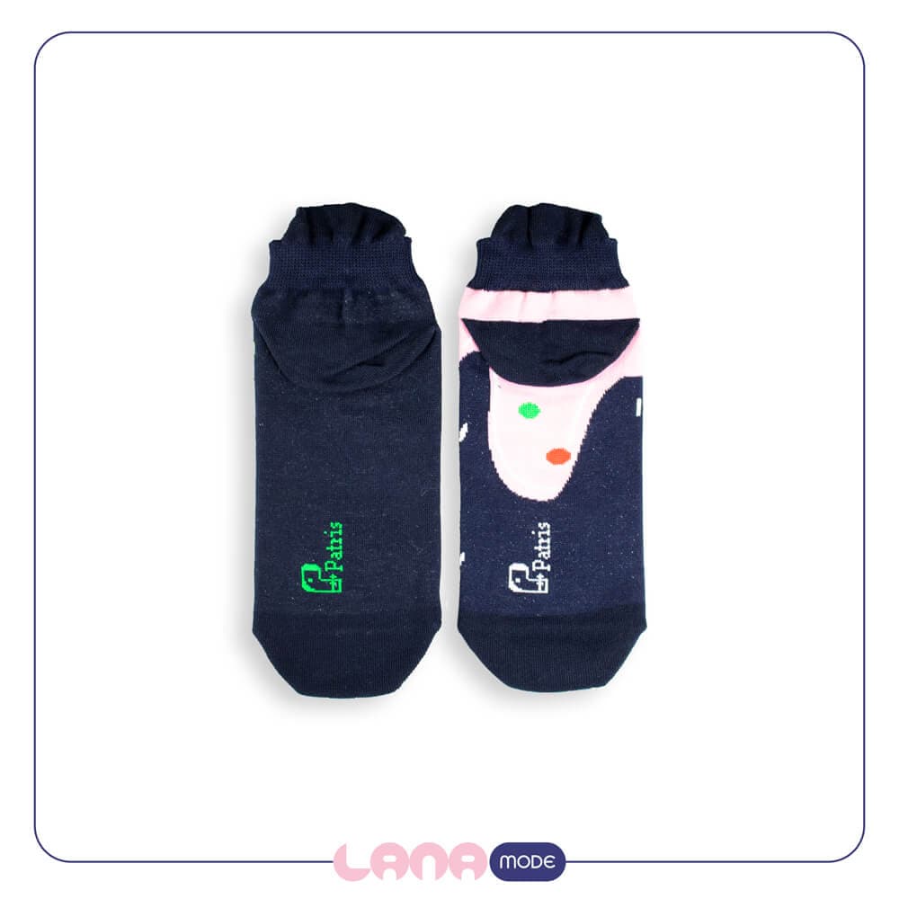 جوراب مچی نانو پاتریس Patris Socks طرح آبنبات چوبی — تصویر ۲