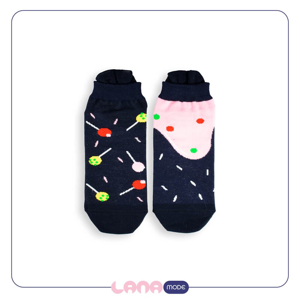 جوراب مچی نانو پاتریس Patris Socks طرح آبنبات چوبی