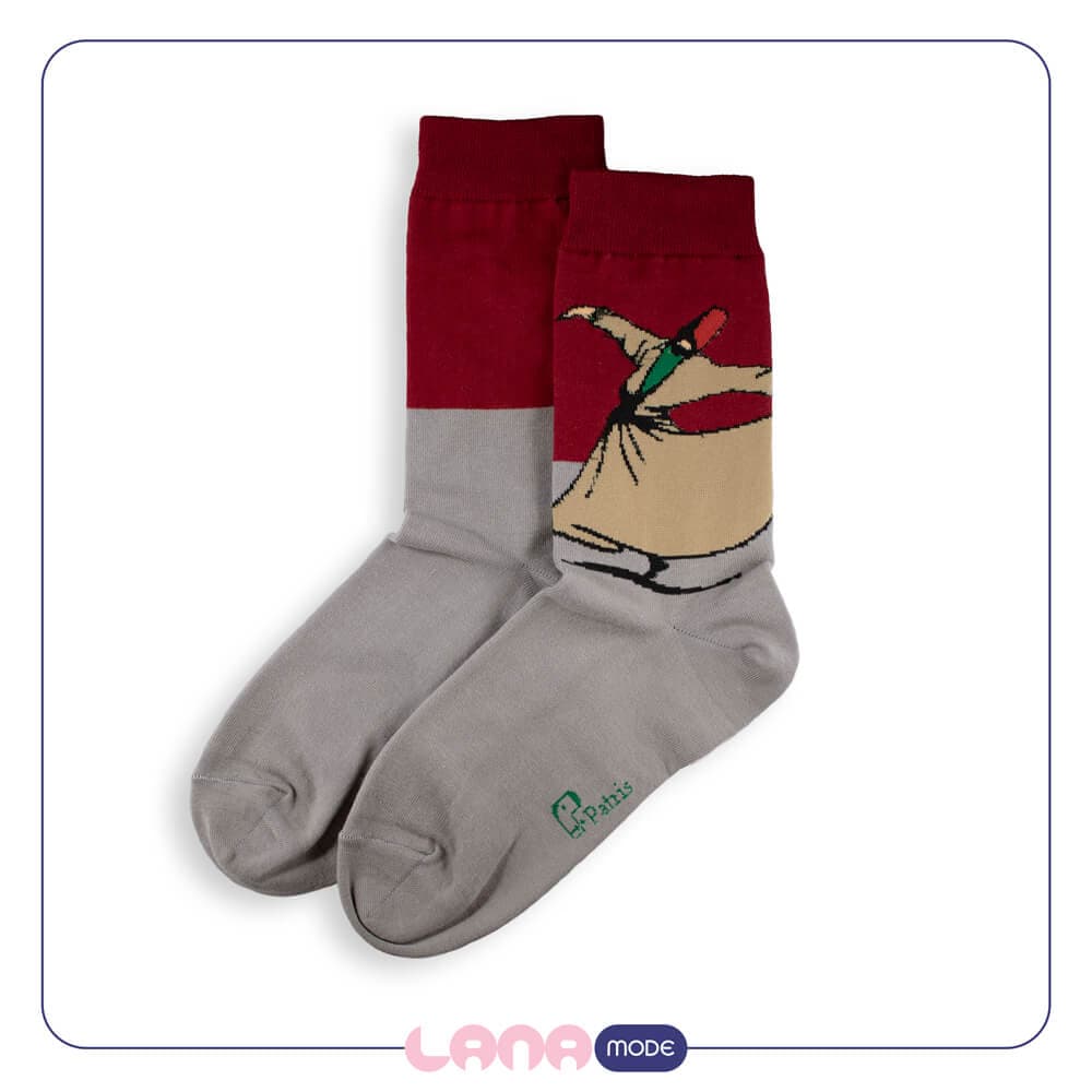جوراب ساقدار نانو پاتریس Patris Socks طرح رقص سماع