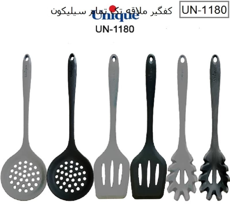 کفگیر و ملاقه تک تمام سیلیکون یونیک UN_1180 — تصویر ۲