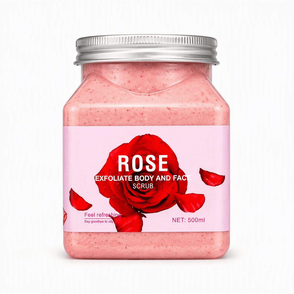 اسکراب لایهبردار صورت و بدن میکسیا (MIXIA) مدل Rose حجم ۵۰۰ میلیلیتر