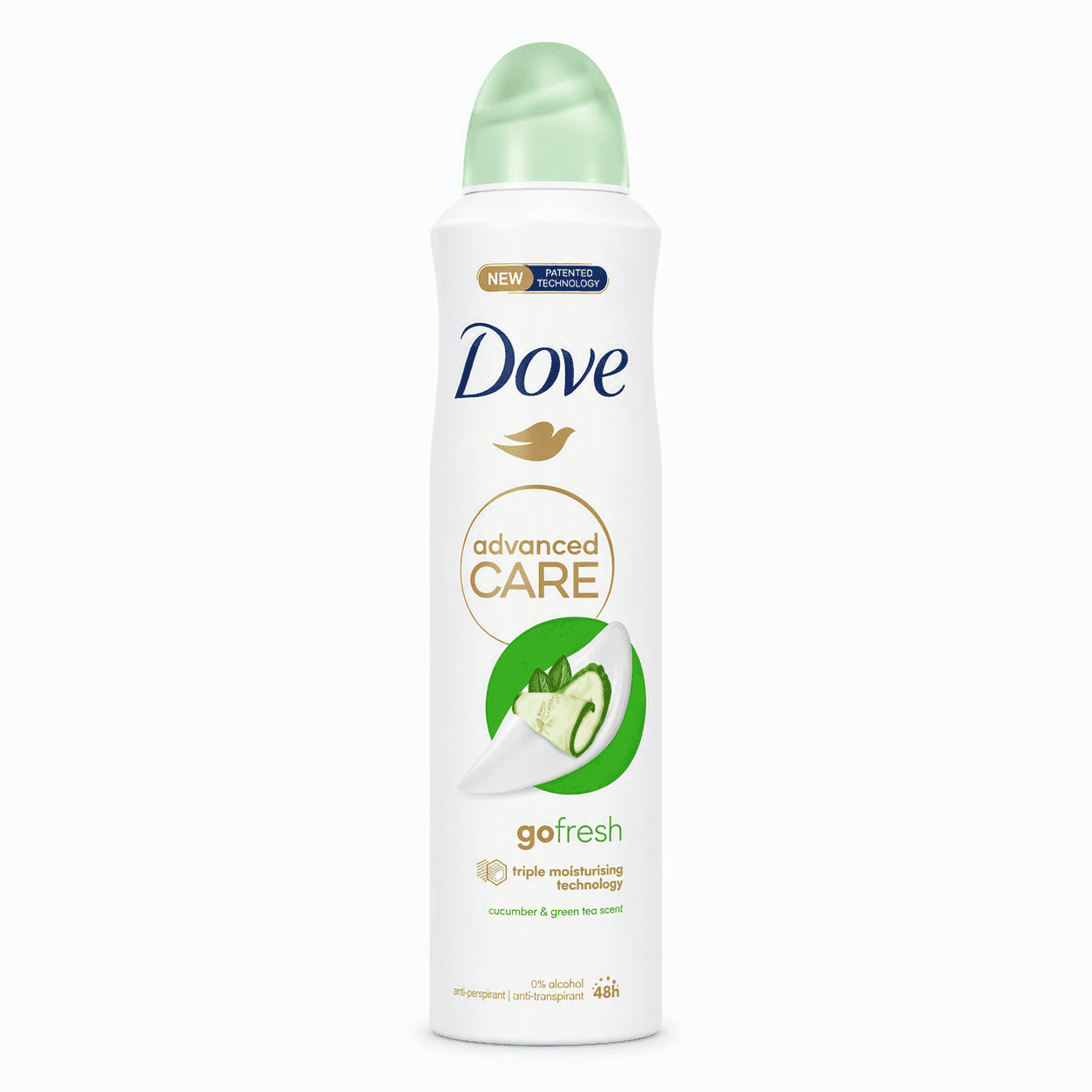 اسپری ضد تعریق زنانه داو (Dove) سری Advanced Care با رایحه خیار و چای سبز (Go Fresh)