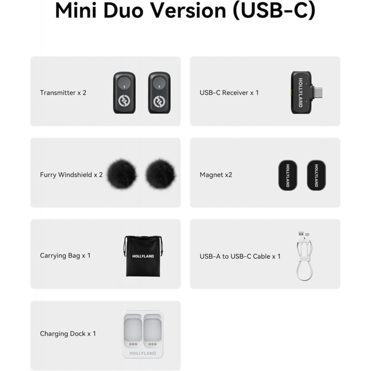 میکروفون یقه ای هالی لند HOLLYLAND LARK A1 Mini Duo — تصویر ۲