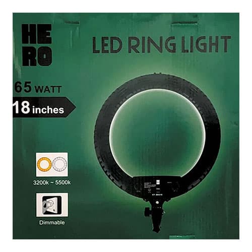 رینگ لایت Hero مدل KY-BK 416 همراه سه پایه و کیف — تصویر ۳